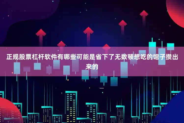 正规股票杠杆软件有哪些可能是省下了无数顿想吃的馆子攒出来的
