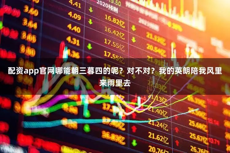 配资app官网哪能朝三暮四的呢？对不对？我的英朗陪我风里来雨里去